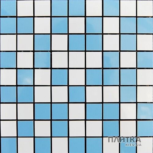 Мозаика Almera Ceramica Blanco Brillo MIX MOS BRILLO AZUL/BLANCO белый,голубой