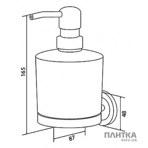 Дозатор жидкого мыла AM.PM Serenity A4036900 хром,стекло матовое - Фото 2