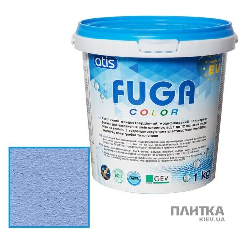 Затирка ATIS Fuga Color A 172/1кг голубой голубой
