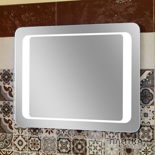 Зеркало для ванной Бусел Lux 800х600 хром - Фото 2