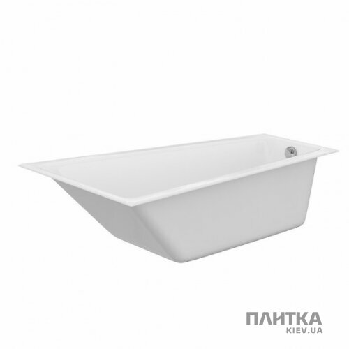 Ванна Cersanit Crea CREA Ванна асиметрична 160x100 права+ ніжки білий - Фото 1