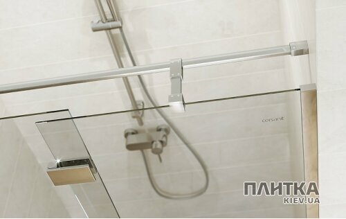 Комплектующие: Cersanit Crea CREA Душевые двери распашные 90х200, левосторонние, прозрачное стекло хром,стекло прозрачное - Фото 4