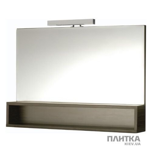 Зеркало для ванной Cersanit Frida 85x64 с подсв. коричневый,зеркало