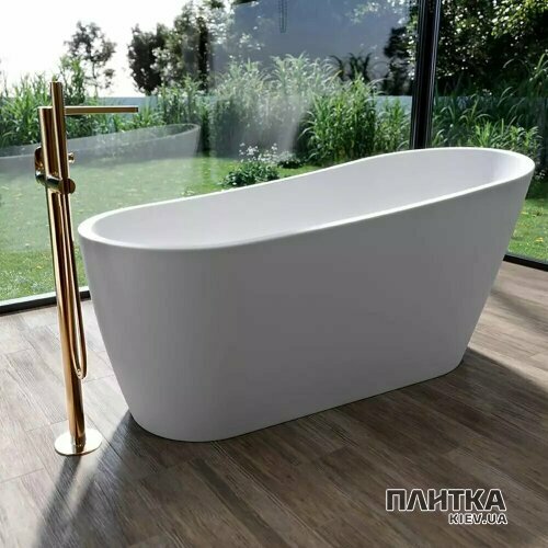 Акрилова ванна Cersanit Zen Ванна акрилова окремостояча овальна ZEN 167х72, із сифоном та хромованим донним клапаном click-clack, білий глянець білий - Фото 5
