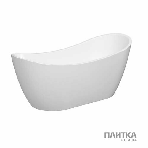 Акрилова ванна Cersanit Zen Ванна акрилова окремостояча овальна ZEN DOUBLE 182X71, із сифоном та хромованим донним клапаном click-clack, білий глянець білий - Фото 2