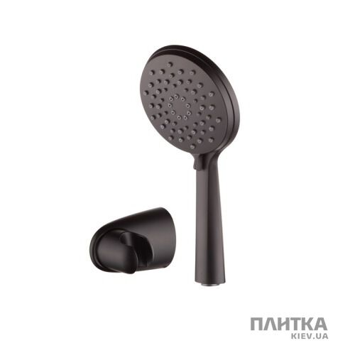 Ручной душ Devit Acqua Лейка с держателем, чёрный матовый 851140B ACQUA черный - Фото 1