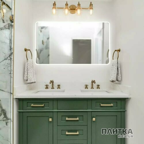 Зеркало для ванной Devit Acqua 5251200 ACQUA Зеркало 1200x700 закругленное, с тачсенсором и LED подсветкой серебро - Фото 3