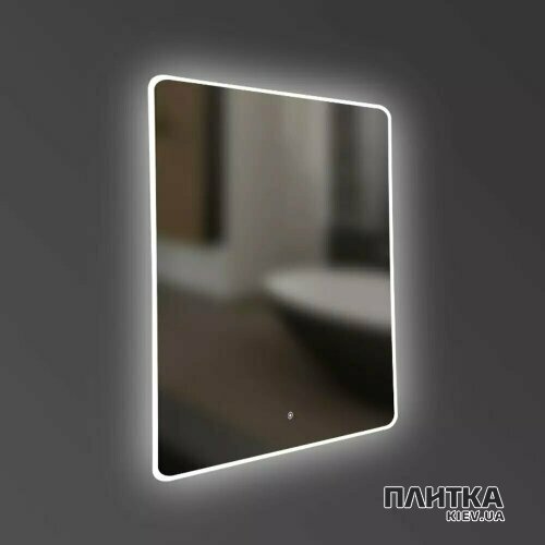 Дзеркало для ванної Devit Acqua 5257361 ACQUA Дзеркало 600х700 заккруглене, з тачсенсором та LED підсвідкою срібло - Фото 2