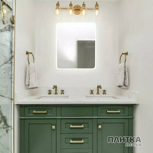Зеркало для ванной Devit Acqua 5257361 ACQUA Зеркало 600х700 закругленное, с тачсенсором и LED подсветкой серебро - Фото 3