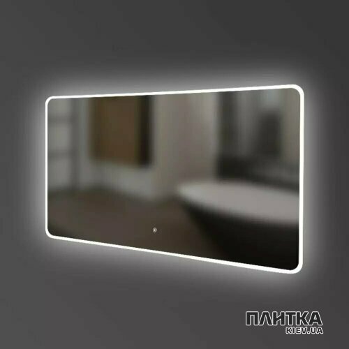 Дзеркало для ванної Devit Acqua 5257101 ACQUA Дзеркало 1000х700 заккруглене, з тачсенсором та LED підсвідкою срібло - Фото 3