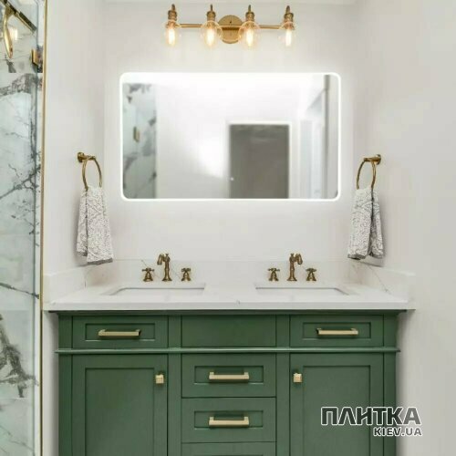 Зеркало для ванной Devit Acqua 5257101 ACQUA Зеркало 1000х700 закругленное, с тачсенсором и LED подсветкой серебро - Фото 4