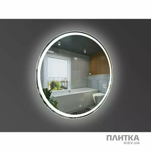 Зеркало для ванной Devit Allround 5501090 AllRound Круглое зеркало d90см с LED подсветкой и тачсенсором белый,зеркало - Фото 2