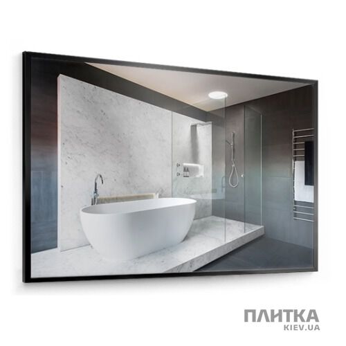 Зеркало для ванной Devit ART Зеркало, черный матовый 1000*600 6038140B ART черный - Фото 1