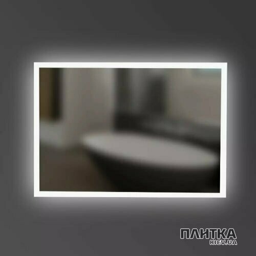 Зеркало для ванной Devit ART 6032180 ART Зеркало 800x600 прямоугольное, с тачсенсором и LED подстветкой серебро - Фото 1