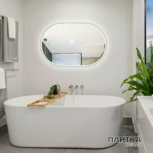 Зеркало для ванной Devit Do It 5446090 DO IT Зеркало 900х600 овальное, с тачсенсором и подсветкой LED серебро - Фото 3