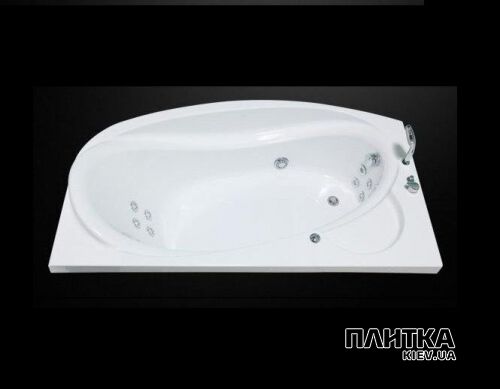 Гидромассажная ванна Devit Prestige 17030124AR 1700x900 правая с электронной панелью, г/м система Lux + аэромассаж белый,хром - Фото 1