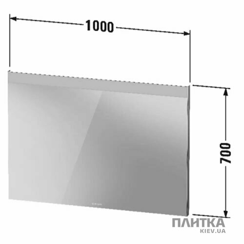 Зеркало для ванной Duravit Light LM7837000000000 Зеркало с подсветкой 1000x700x35 серебро - Фото 4