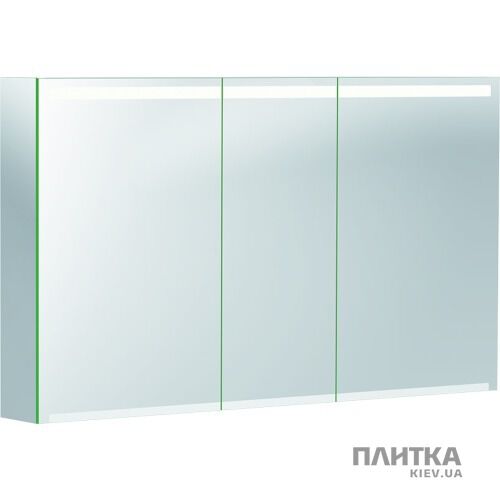 Зеркальный шкаф Geberit Option 500.207.00.1 Option Зеркальный шкафчик 120 см, с подсветкой, с 3 дверцами: корпус зеркальный, дверцы зеркальные снаружи и внутри зеркало - Фото 1