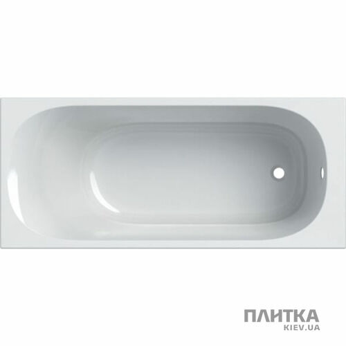 Акрилова ванна Geberit Soana 554.001.01.1 Soana Ванна прямокутна 160x70см, тонкий край, злив та перелив в зоні ніг, з ніжками, колір білий білий - Фото 1