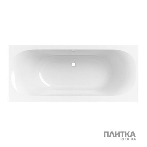 Акриловая ванна Geberit Soana 554.004.01.1 Soana Ванная прямоугольная 180x80см, тонкий край, слив и перелив по центру, с ножками, цвет белый белый - Фото 2