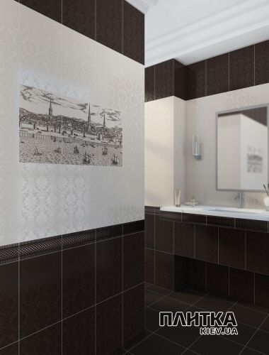 Плитка Golden Tile Дамаско ДАМАСКО БЕЖЕВЫЙ E61301 декор бежевый,черный - Фото 2