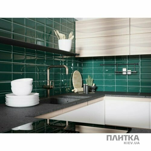 Плитка Golden Tile Metrotiles METROTILES бірюзовий 466061 100х200х8 зелений,бірюзовий - Фото 2