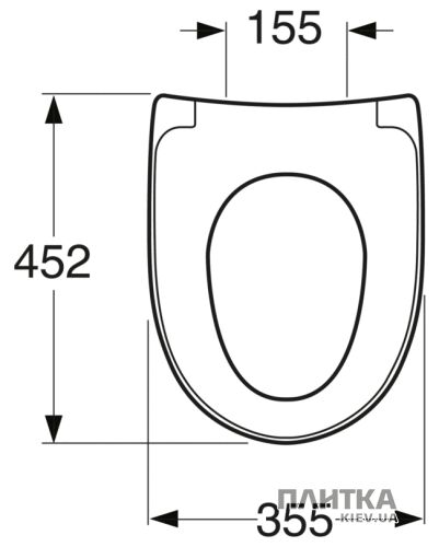 Крышка для унитаза Gustavsberg Nautic 9M26S136 черный - Фото 3