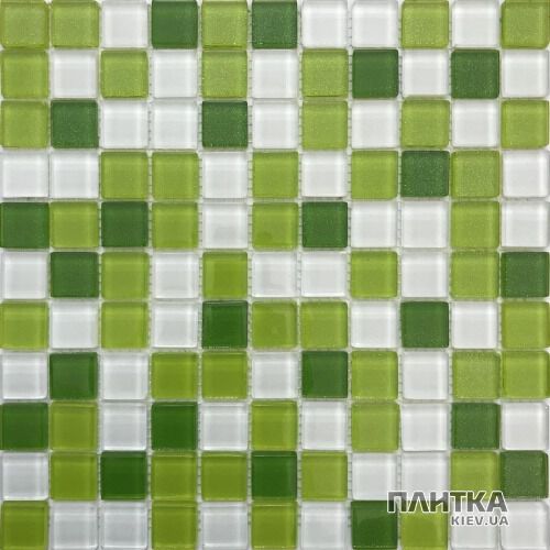 Мозаика Керамика Полесье SILVER GREEN MIX зеленый,серый,салатовый - Фото 1