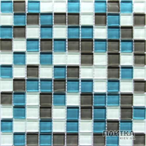 Мозаика Керамика Полесье CRYSTAL AQUA GREY+ голубой,серый - Фото 1