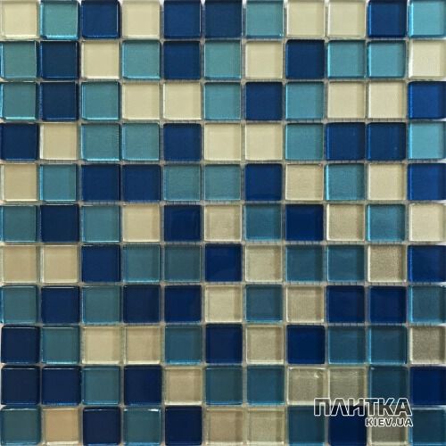 Мозаика Керамика Полесье GLANCE BLUE MIX голубой,серый,синий - Фото 1