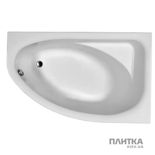 Акрилова ванна Kolo Spring XWA307000G SPRING Ванна асиметрична 170х100 права в комплекті з сифоном Geberit 150.520.21.1 + ніжки SN7 КОПІЯ білий - Фото 1