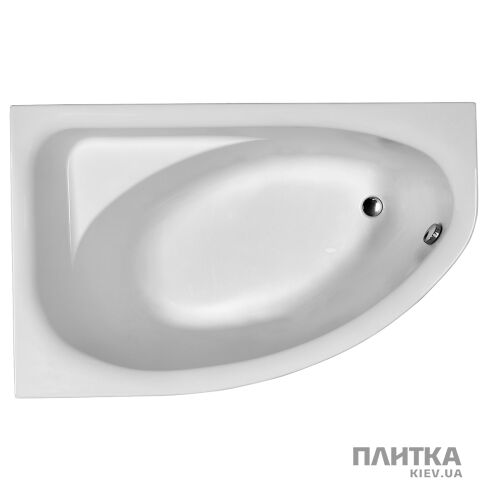 Акриловая ванна Kolo Spring XWA307100G SPRING L асимметричная ванна, левая 170 x 100 см с сифоном Geberit 150.520.21.1. + ножки SN7 белый - Фото 1