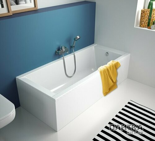 Акрилова ванна Kolo Supero 5361000 SUPERO Ванна прямокутна 170x75см, колір білий, в комплекті з ніжками SN14 білий - Фото 5