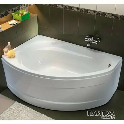 Акриловая ванна Kolo Supero 5534000 SUPERO Ванна ассиметричная 145x85 см, слив справа, цвет белый, в комплекте с ножками SN14 белый - Фото 4