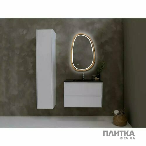 Дзеркало для ванної Luxury Wood Dali Dali дзеркало асиметричне 550*850мм, LED, сенсор, (аура,фронт,сендим), дуб натуральний коричневий,дуб - Фото 2