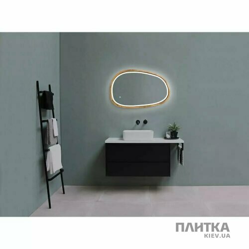 Дзеркало для ванної Luxury Wood Dali Dali дзеркало асиметричне 500*800мм, LED, (аура,фронт,сендим) дуб натуральний коричневий,дуб - Фото 2