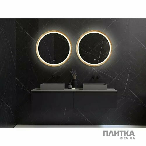 Зеркало для ванной Luxury Wood Perfection Slim Perfection Slim Зеркало с подсветкой LED дуб натуральный 750мм (аурная, фронтальная, сенсорная) коричневый,дуб - Фото 4
