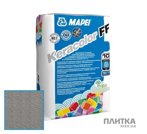 Заповнювач для швів Mapei Keracolor FF-DE 113/5кг цементна (сіра) сірий