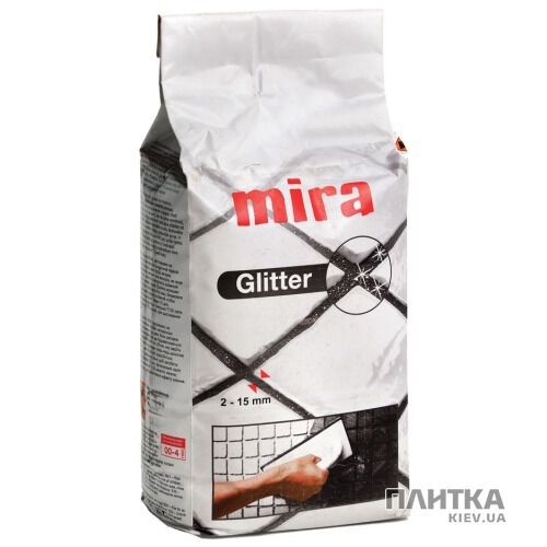 Затирка Mira Glitter calcite (темно-коричневая) 1кг темно-коричневый