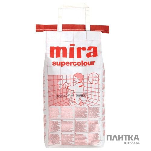 Затирка Mira mira supercolour №123/5кг (мокрый асфальт) темно-серый - Фото 1