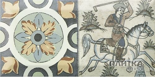 Плитка Monopole Ceramica Antique ANTIQUE белый,бежевый,голубой,коричневый,серый,желтый,черный,синий - Фото 4