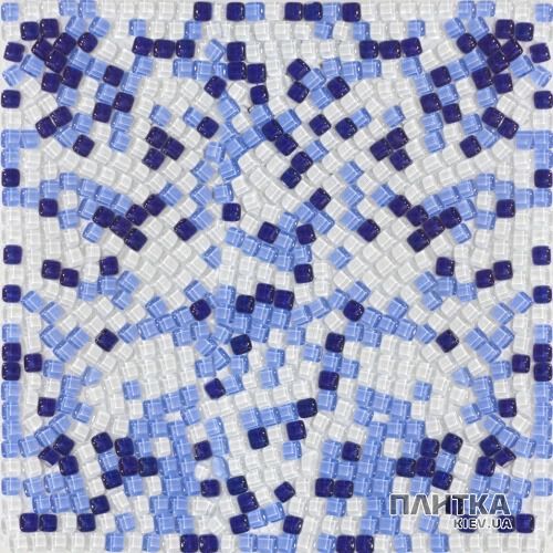 Мозаика Mozaico de Lux CL-MOS CL-MOS MSSH4008 BLUE PEBBLE белый,голубой,синий