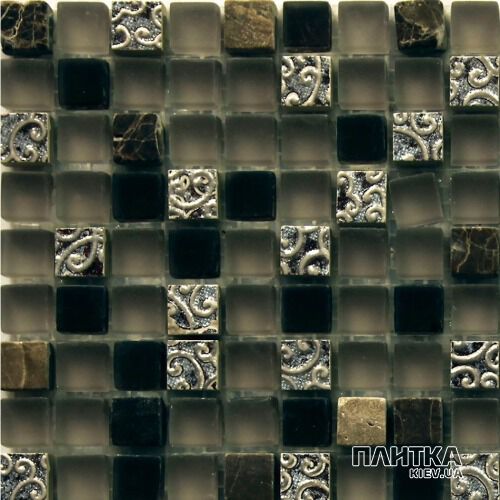 Мозаика Mozaico de Lux CL-MOS CL-MOS HS1131 коричневый,черный