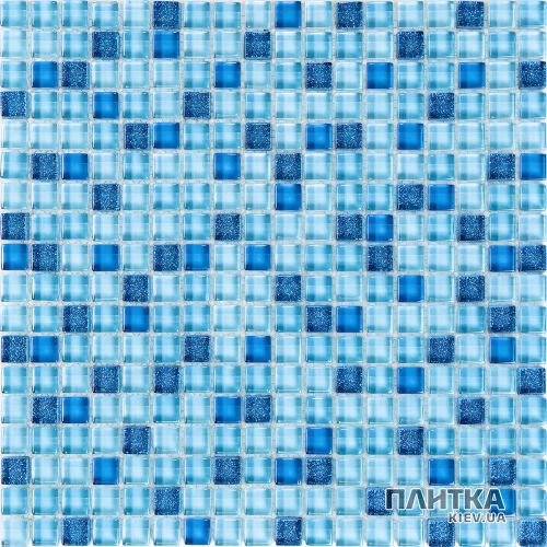 Мозаика Mozaico de Lux K-MOS K-MOS STAR BLU (15X15) голубой