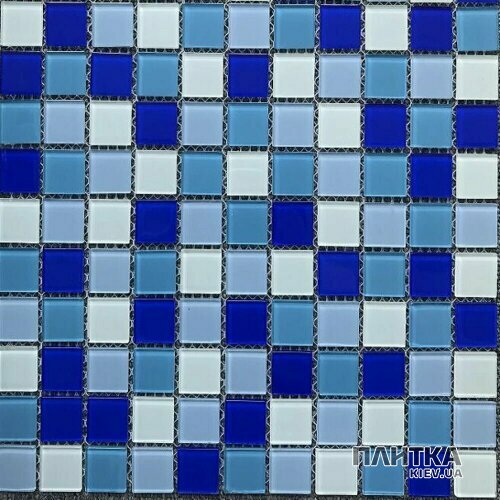 Мозаика Mozaico de Lux K-MOS K-MOS CBHP019 300х300х4 голубой,синий,светло-голубой