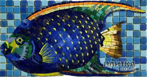 Мозаика Mozaico de Lux R-MOS R-MOS MD997 голубой,желтый,синий