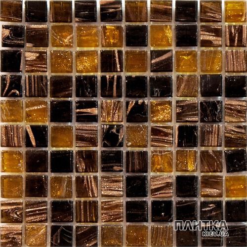 Мозаїка Mozaico de Lux R-MOS R-MOS MC1042 BROWN MIX коричневий,з авантюрином