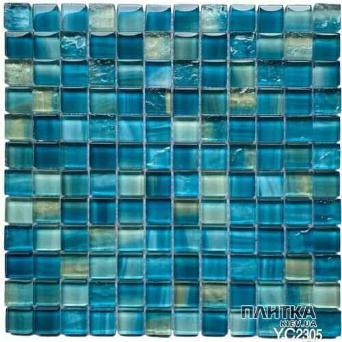Мозаїка Mozaico de Lux R-MOS R-MOS YC2305 300х300х8 блакитний,синій