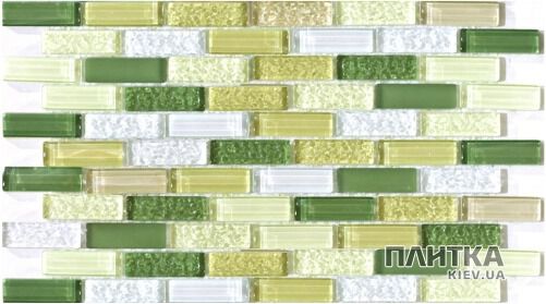 Мозаика Mozaico de Lux S-MOS S-MOS HT524 SPRING BRICK зеленый,салатовый