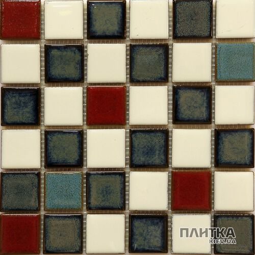 Мозаика Mozaico de Lux S-MOS S-MOS CR5010 белый,красный,синий